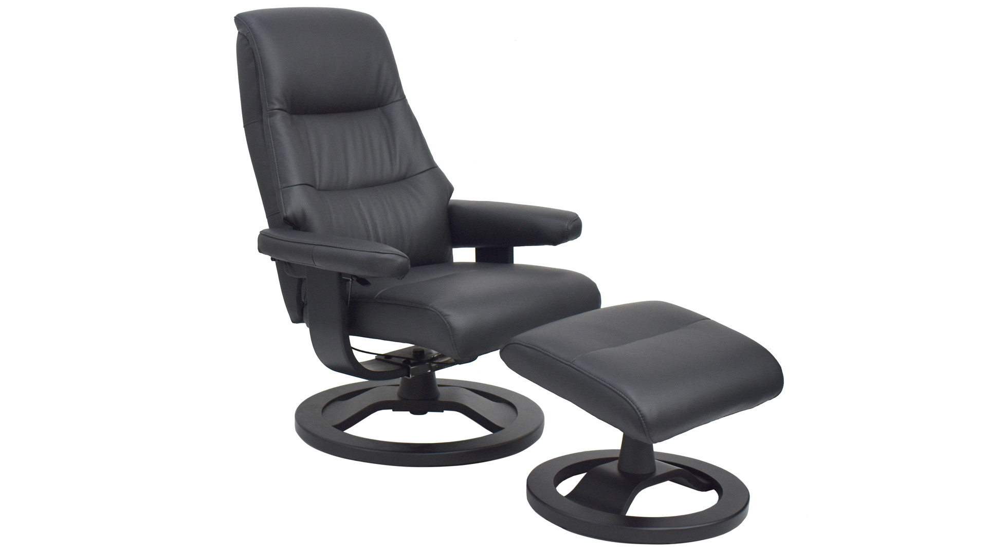 Relaxsessel President mit Hocker in Leder-Lederlook-0979004500WW