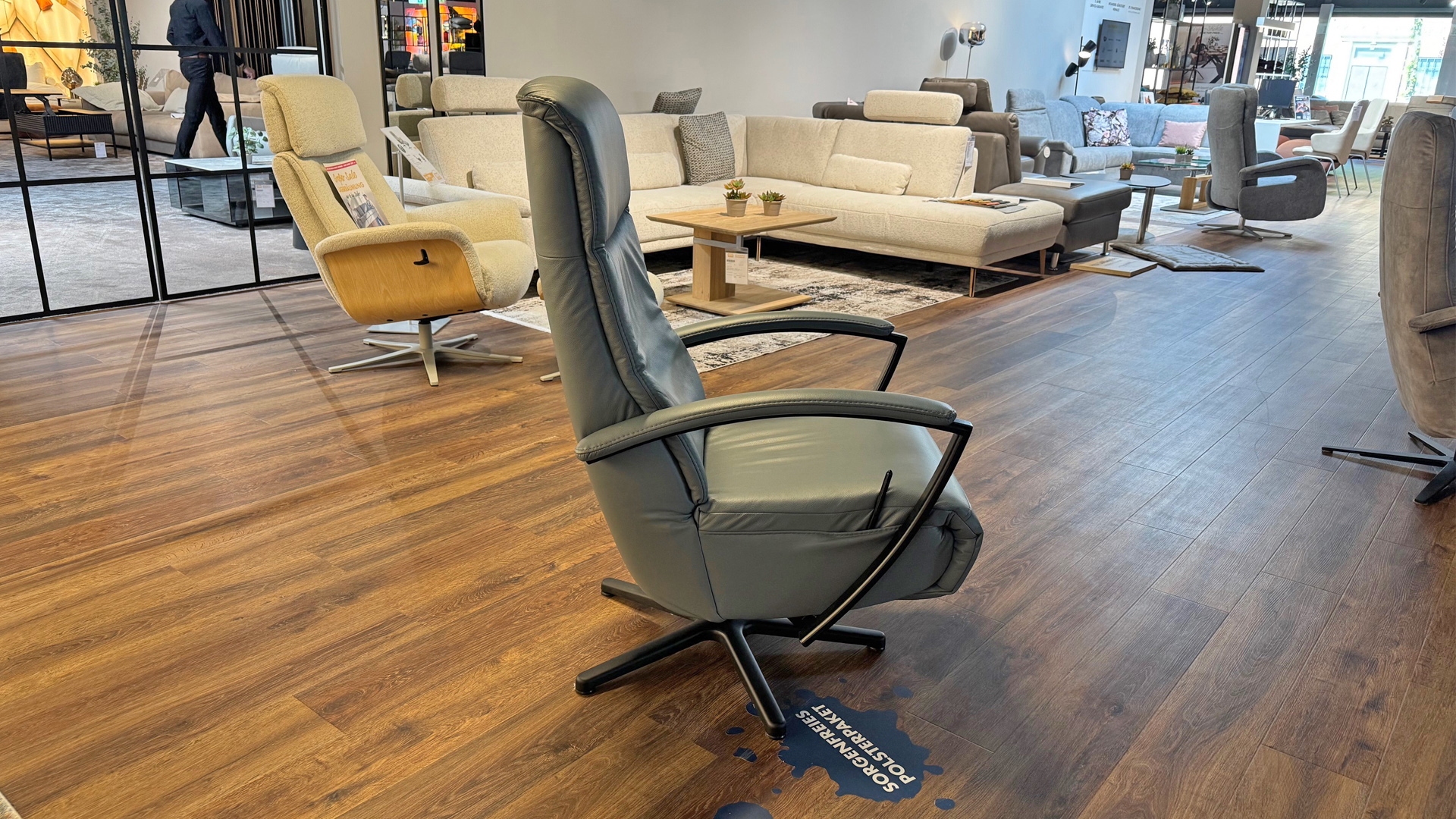 Modulmaster Relaxsessel inkl. manueller Funktion in Leder- 0775013907-04WW-A