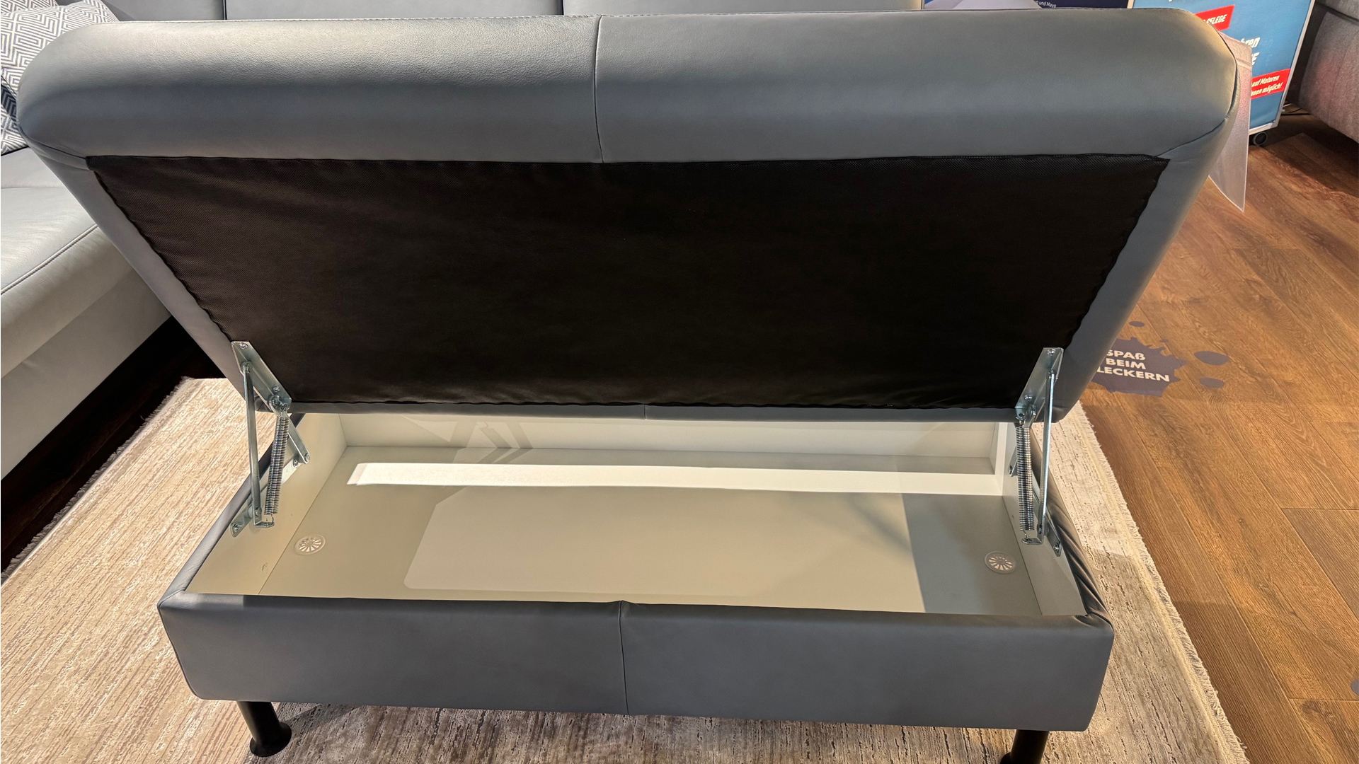 Modulmaster Ecksofa inkl. vielen Funktionen mit Hocker in Leder-0775015506-04WW-A