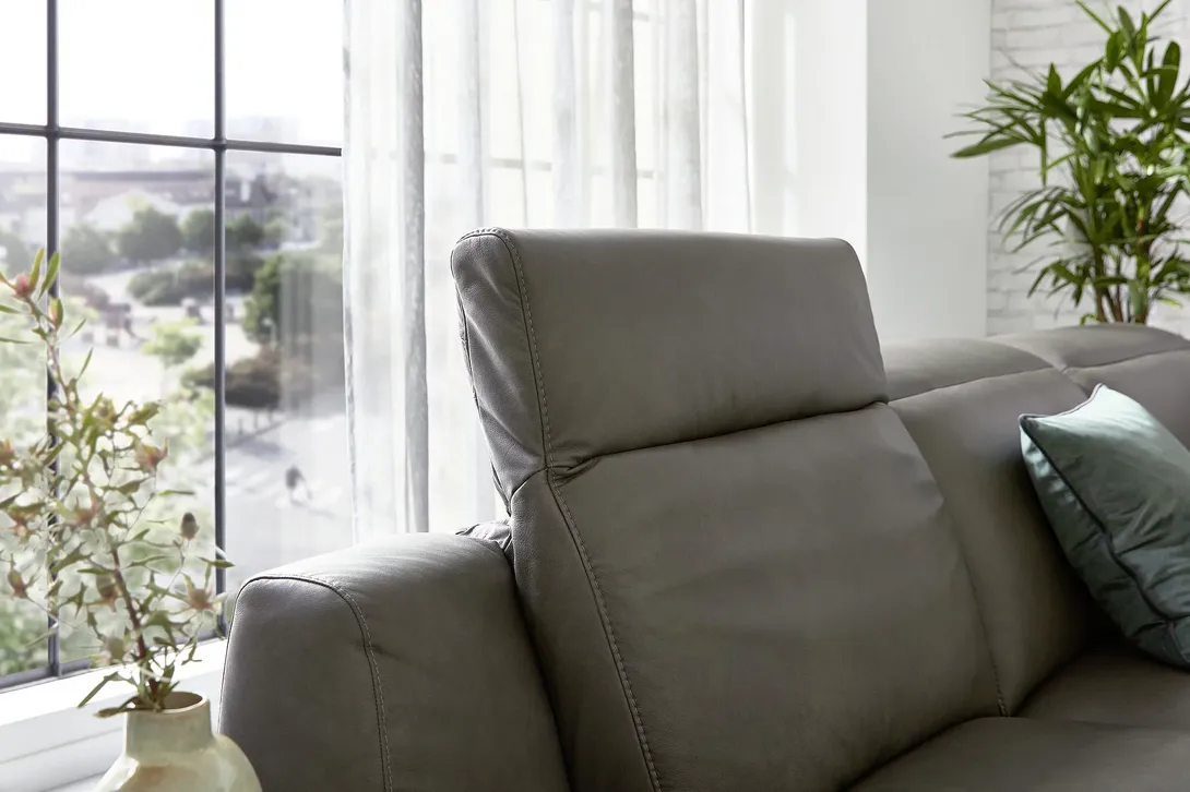 Musterring Ecksofa Leder MR9120 Motor Relaxfunktion