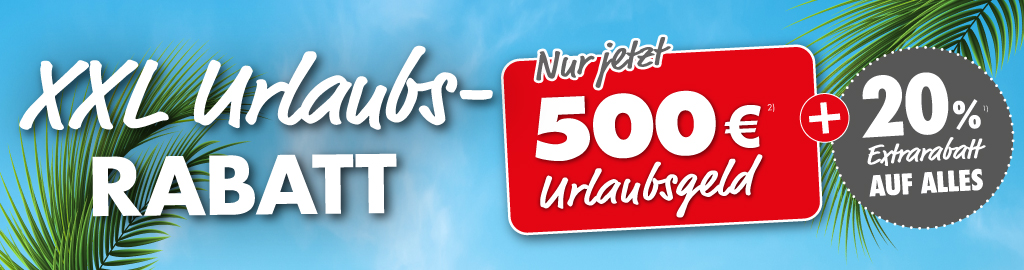 XXL Urlaubstage mit 500 Euro Urlaubsgeld bei Troesser (Filiale mobil)