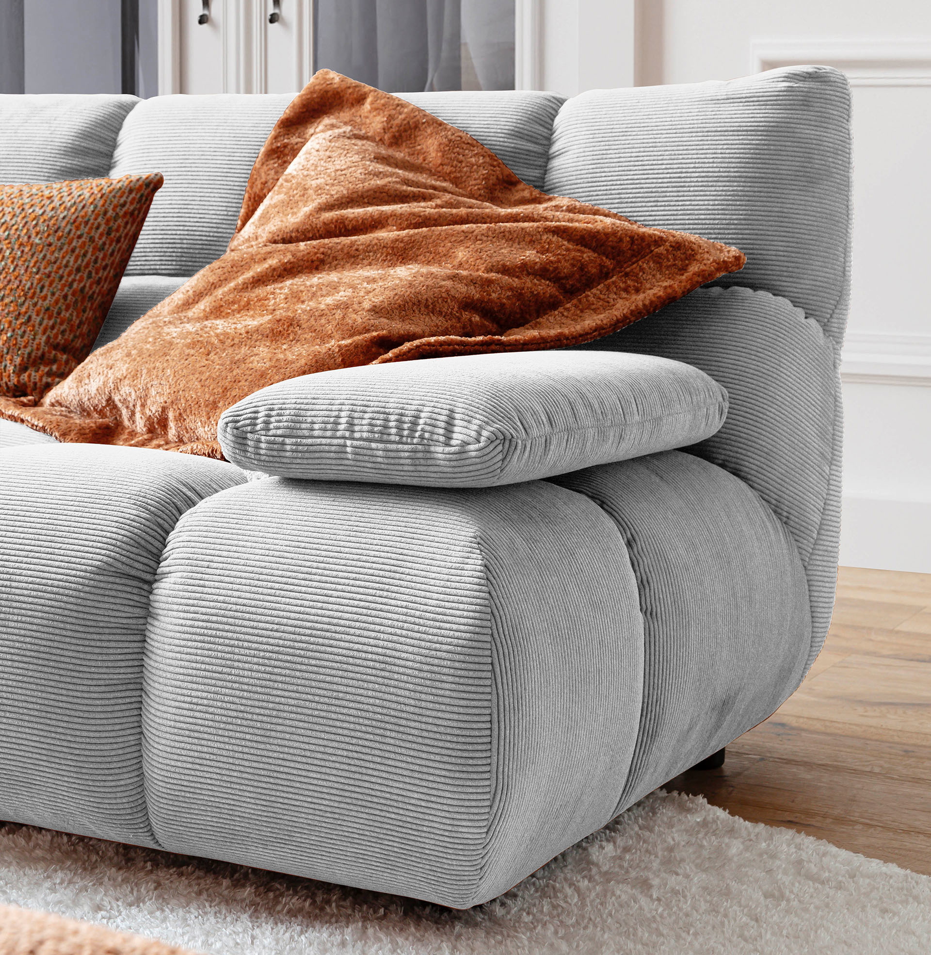 Candy Ecksofa Graceland in Trendstoff Cord-0533Graceland00WW.7