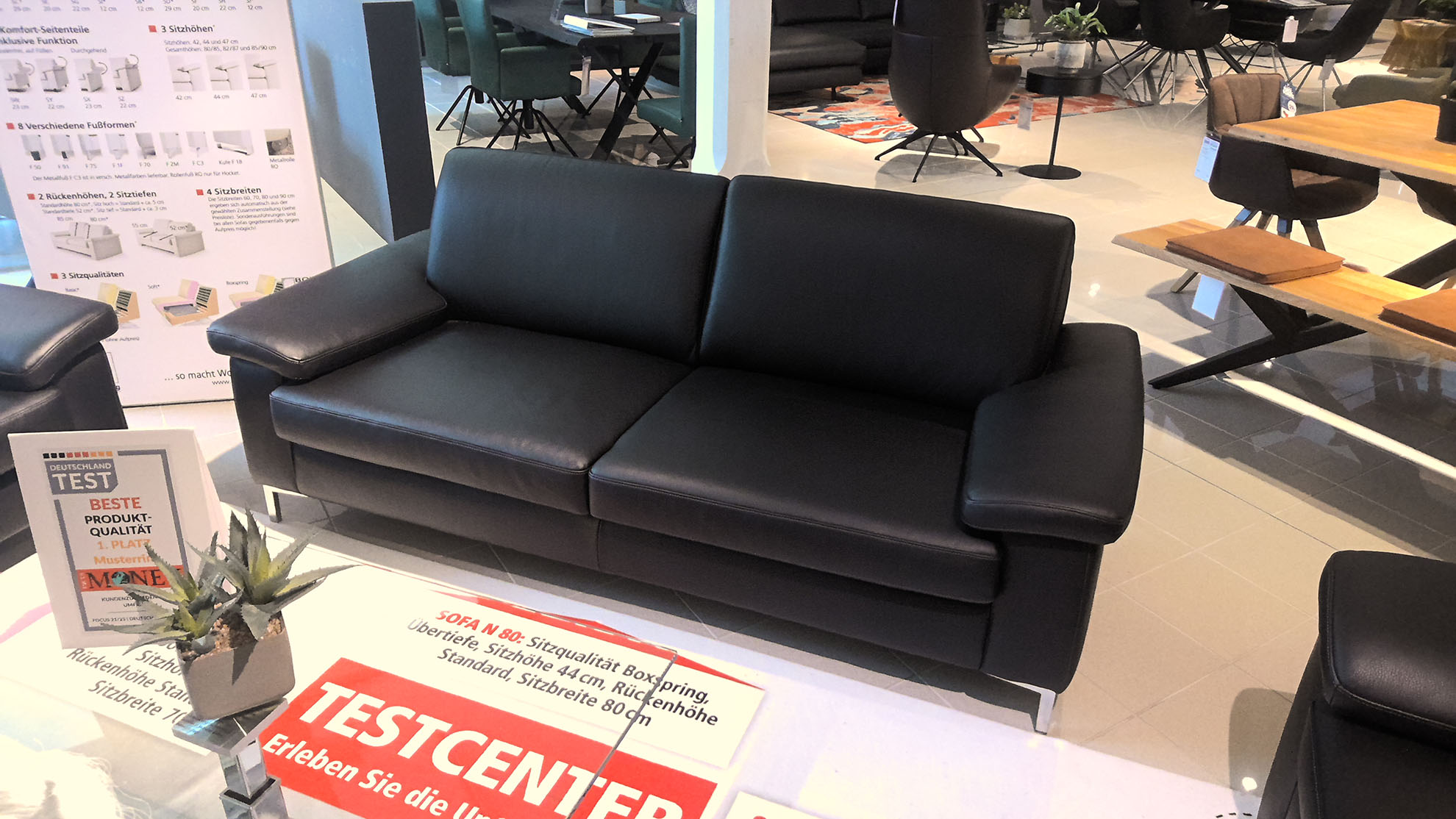 Musterring Couchgarnitur MR 2875 mit Kopfstütze in Leder-0793009517-39WW-A