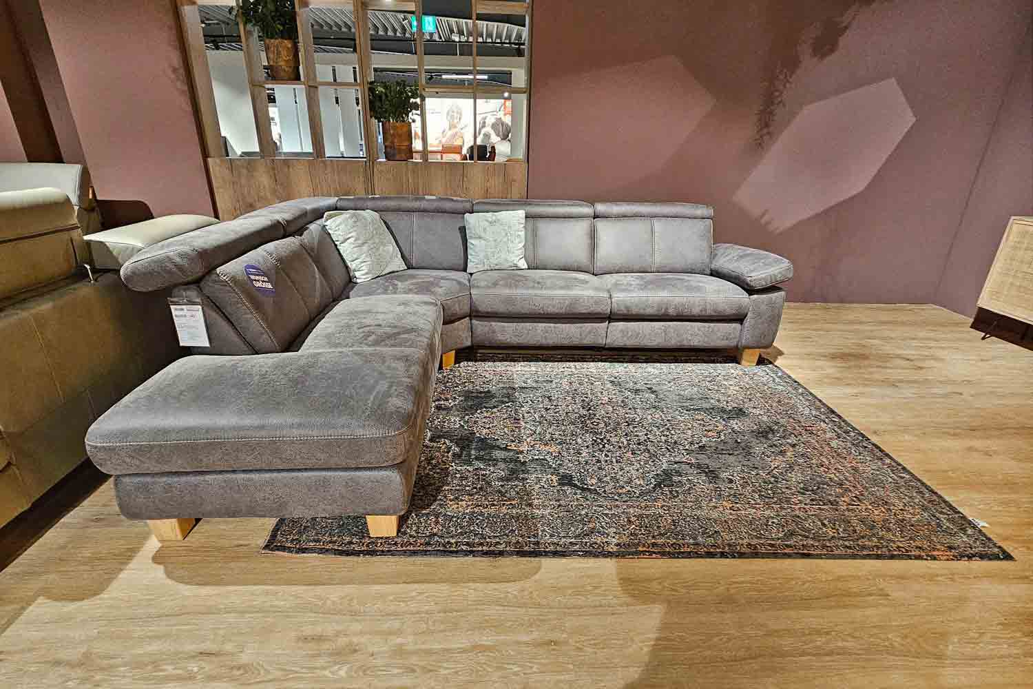 Mikrofaser Ecksofa inkl. vielen Funktionen