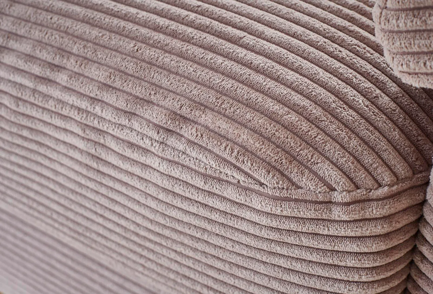 Cord Ecksofa L-Form Rosa