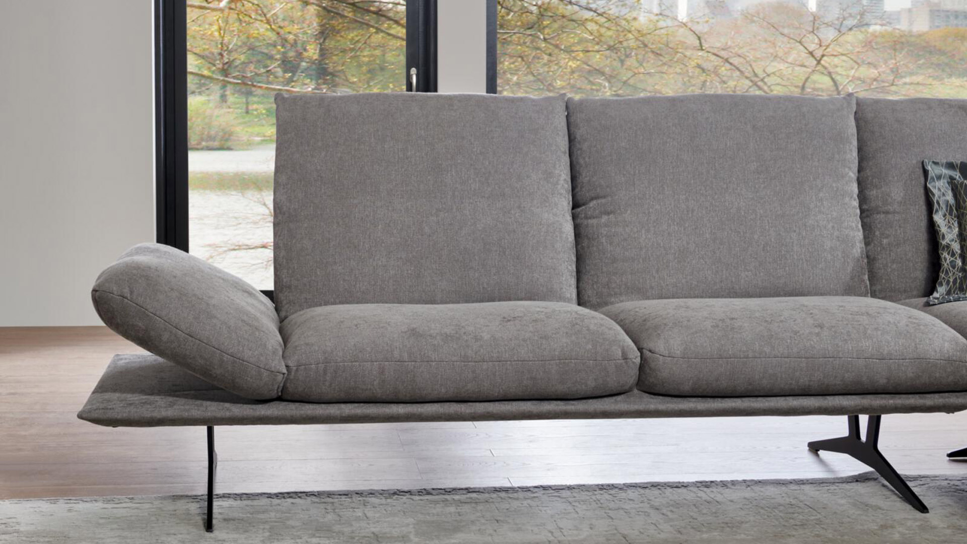 Koinor Francis Ecksofa in Stoff mit Funktionen 