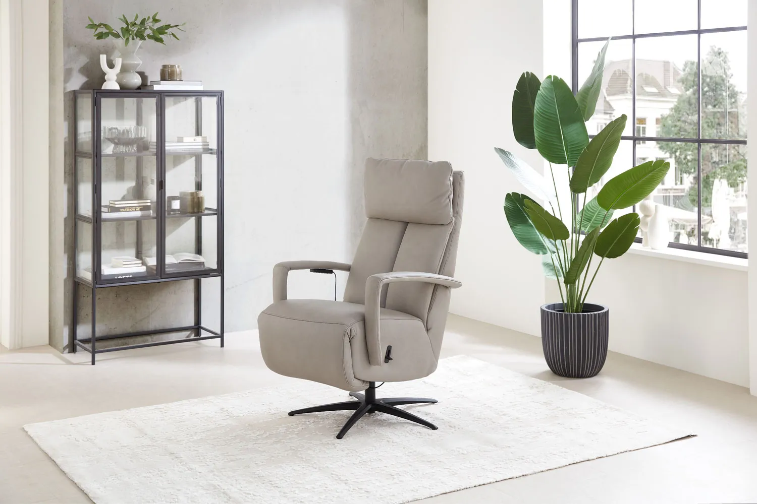 Leder Relaxsessel 130 mit 3-motoren Relaxfunktion Herz-Waage