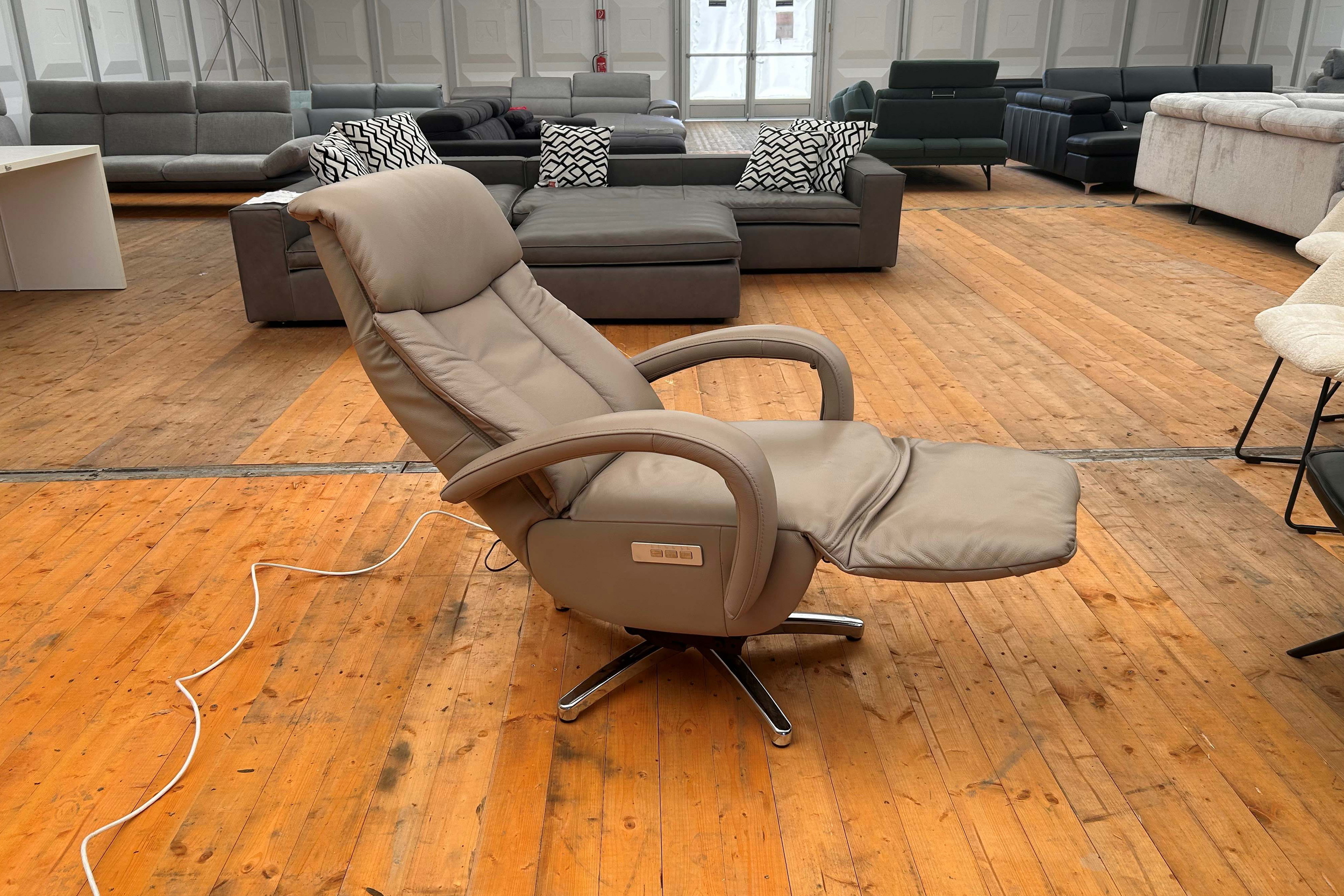 Relaxsessel inkl. 3-motorischer Relaxfunktion mit Aufstehhilfe in Leder -09798000154-35WW-A