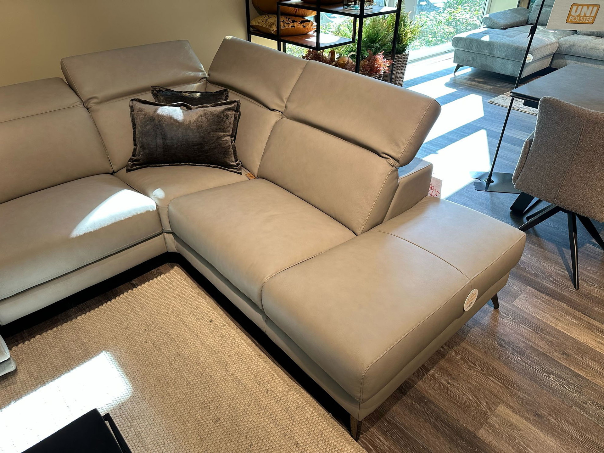 Cuoio Ecksofa mit motorischer Relaxfunktion in Leder -0597100700-01WW-A