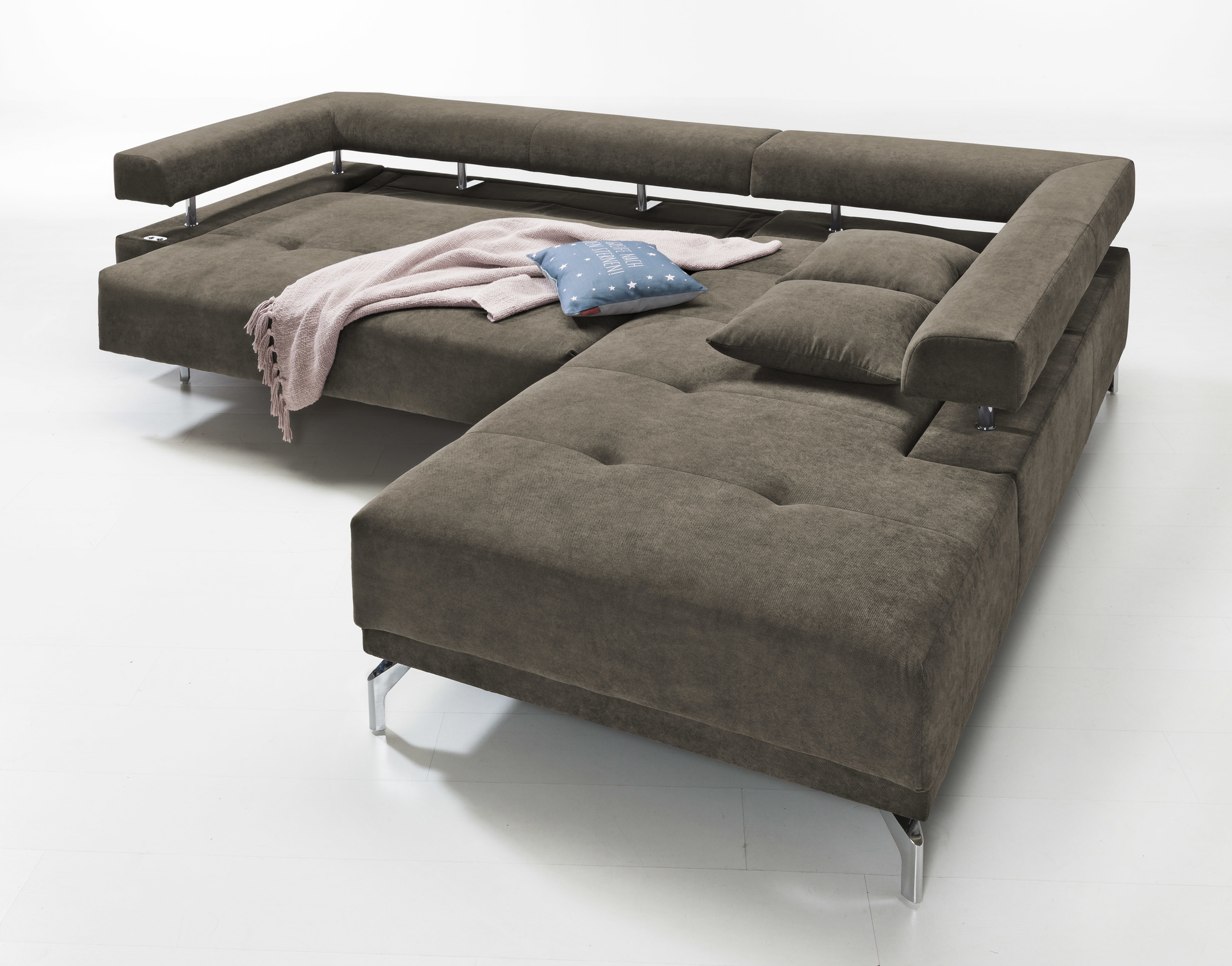 Ecksofa Dream mit motorischer Sitztiefenverstellung in Stoff-06460128WW.8