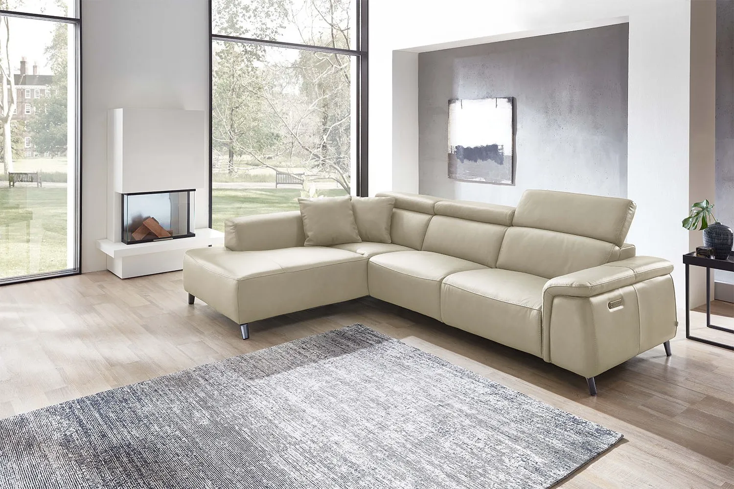 Ecksofa Firenze in Leder 