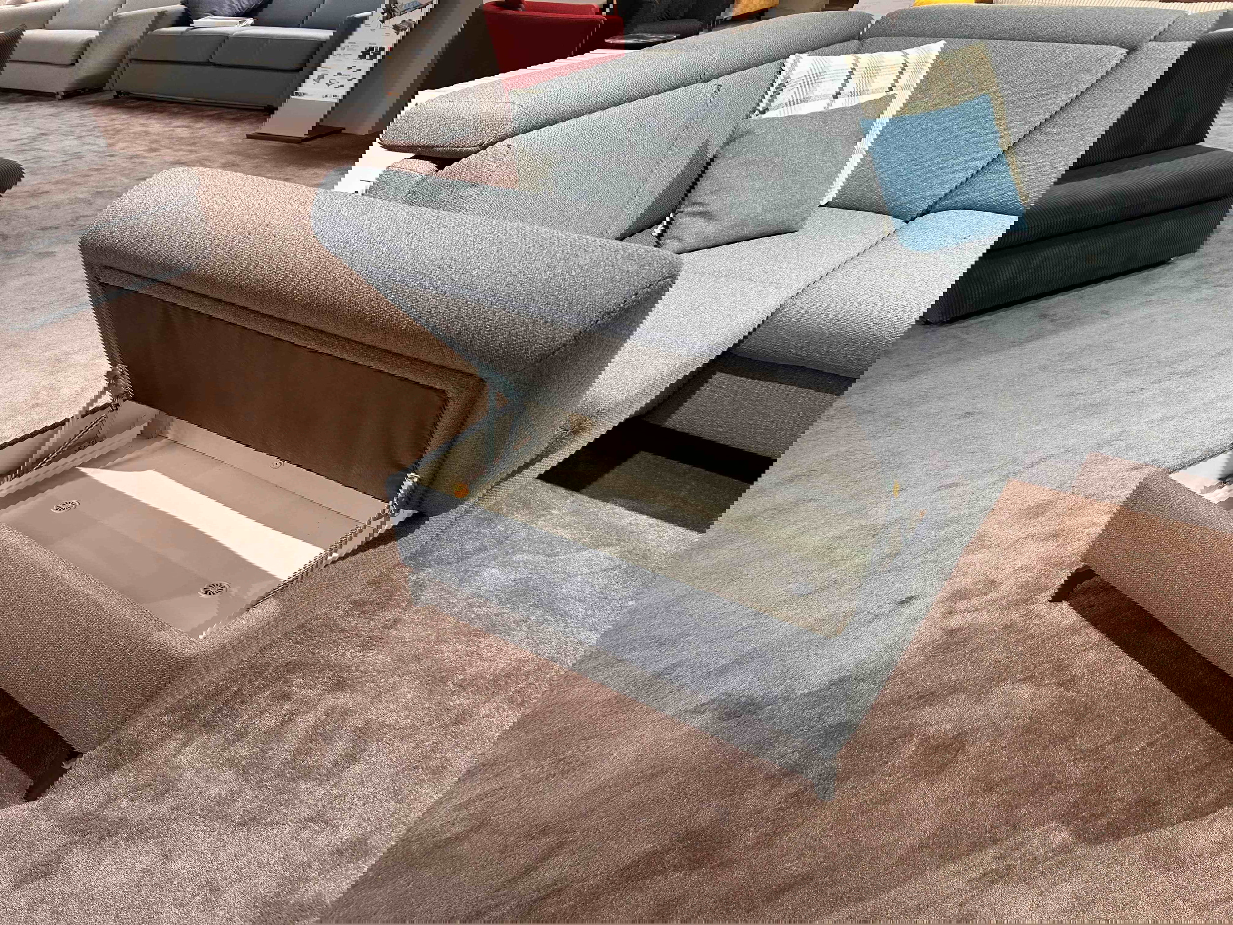 Ecksofa mit Kaltschaummatratze und Stauraum in Stoff-0768021701-35WW-A