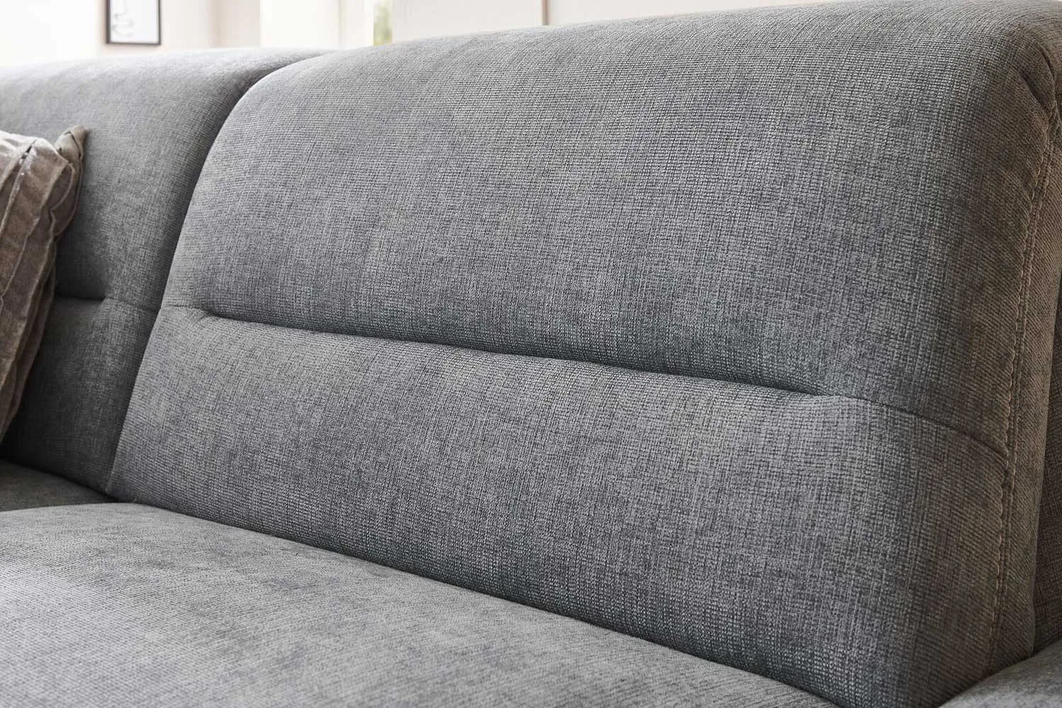 Couchgarnitur inkl. Kopfteilverstellung in Stoff Kopie
