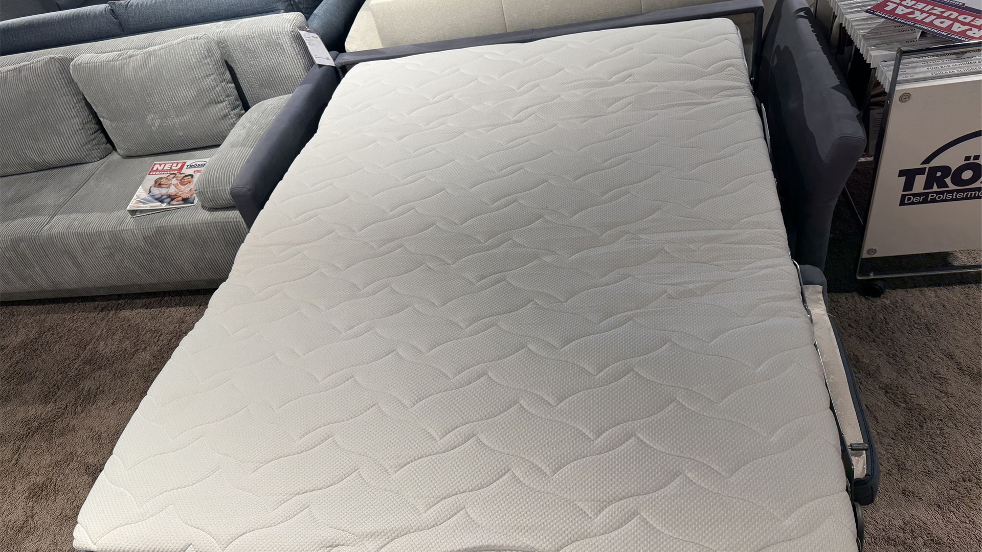Schlafsofa inkl. Kaltschaummatratze in Mikrofaser -0784012302-36WW-A