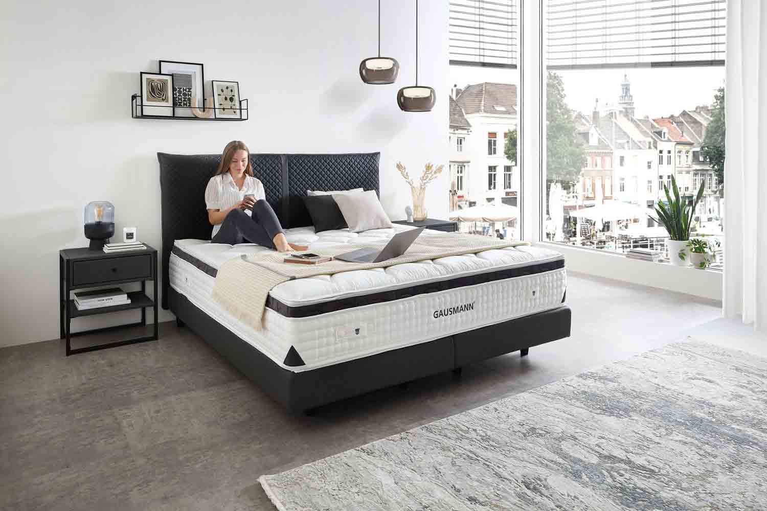 Boxspringbett Diamond 180x200cm mit Wendematratze