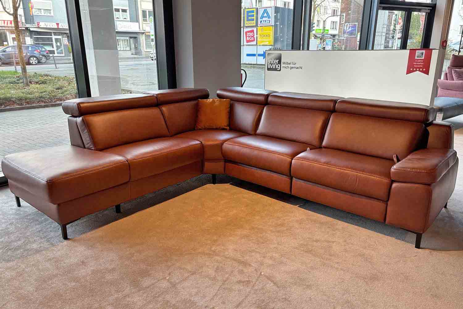 Interliving Ecksofa IL 4060 inkl. motorischer Relaxfunktion in Leder