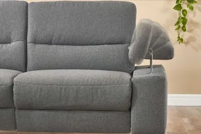 Stoff Ecksofa inkl. motorischer Relaxfunktion