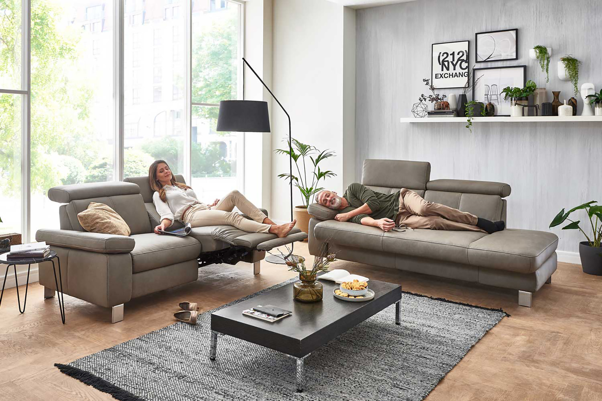 Son Vida Leder Couchgarnitur voller möglichkeiten