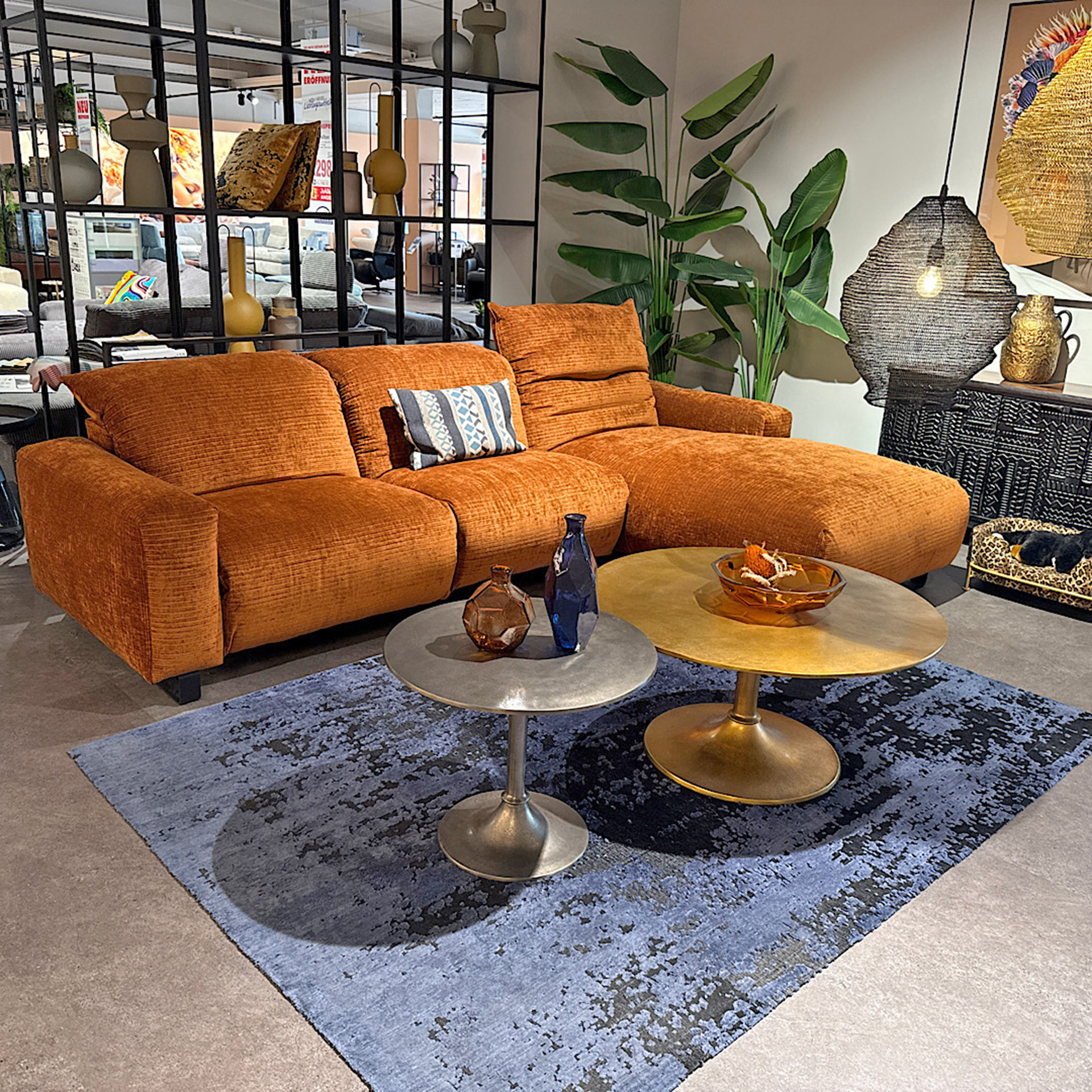Ecksofa mit motorischer Relaxfunktion in Stoff-0531010302-45WW-A