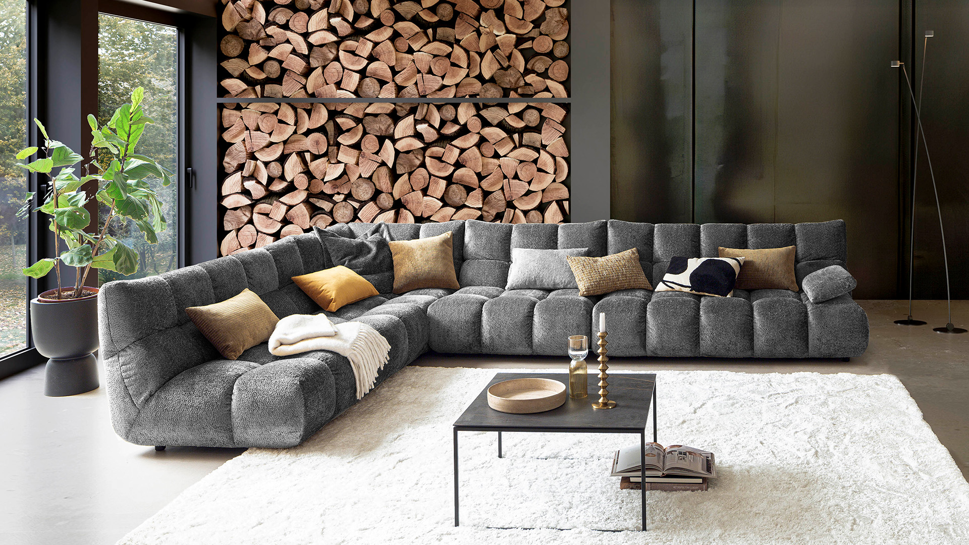 Candy Ecksofa Graceland mit Armteilverstellung in Stoff-0533Graceland01WW