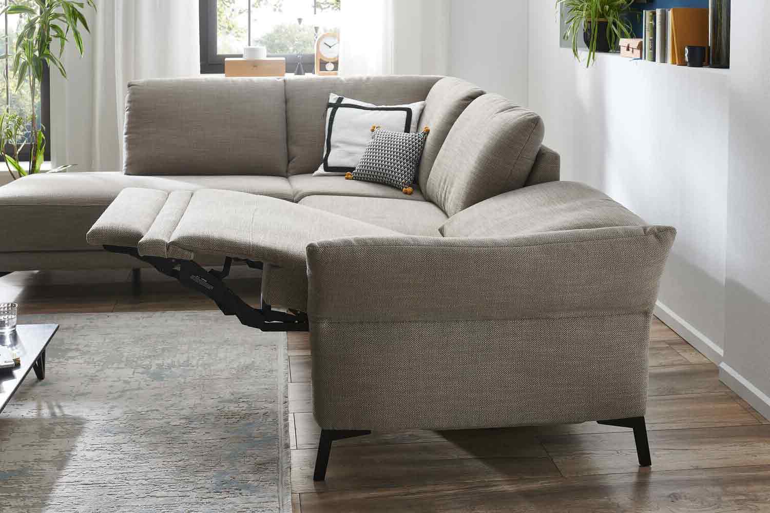 Carina Ecksofa L-Form in Stoff 
