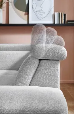 Ecksofa in Stoff L-Form mit Federkern Ecksofa in Stoff L-Form mit Federkern