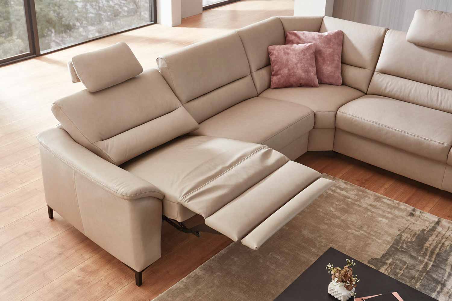 Modulmaster Ecksofa Cosmos High in Leder