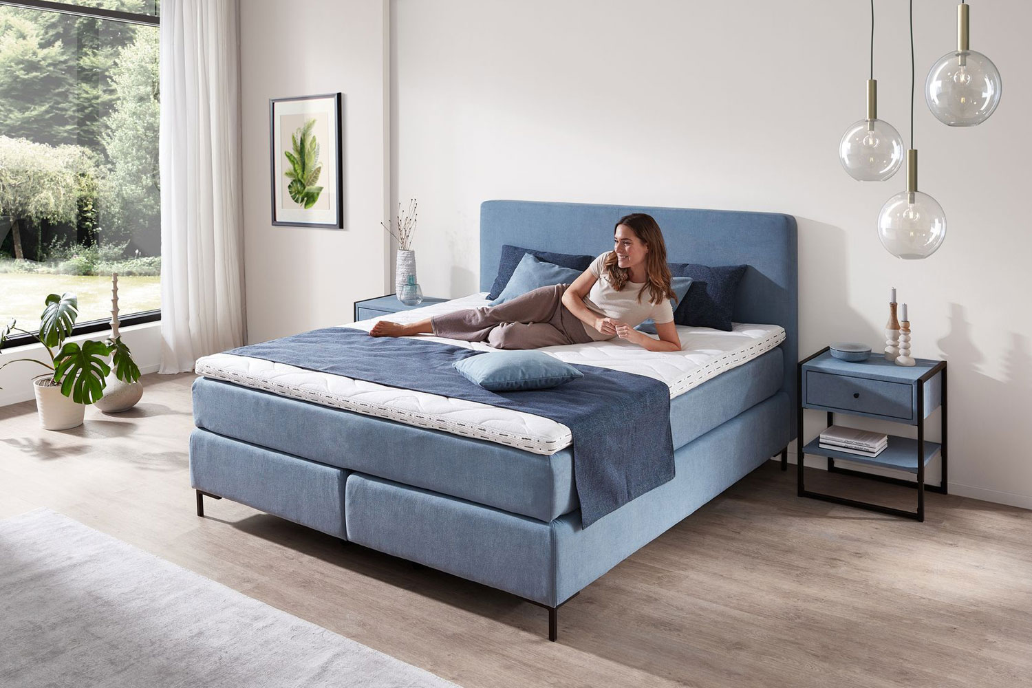 Boxspringbett Pure 180x200cm mit Wendematratze Boxspringbett Pure 180x200cm mit Wendematratze