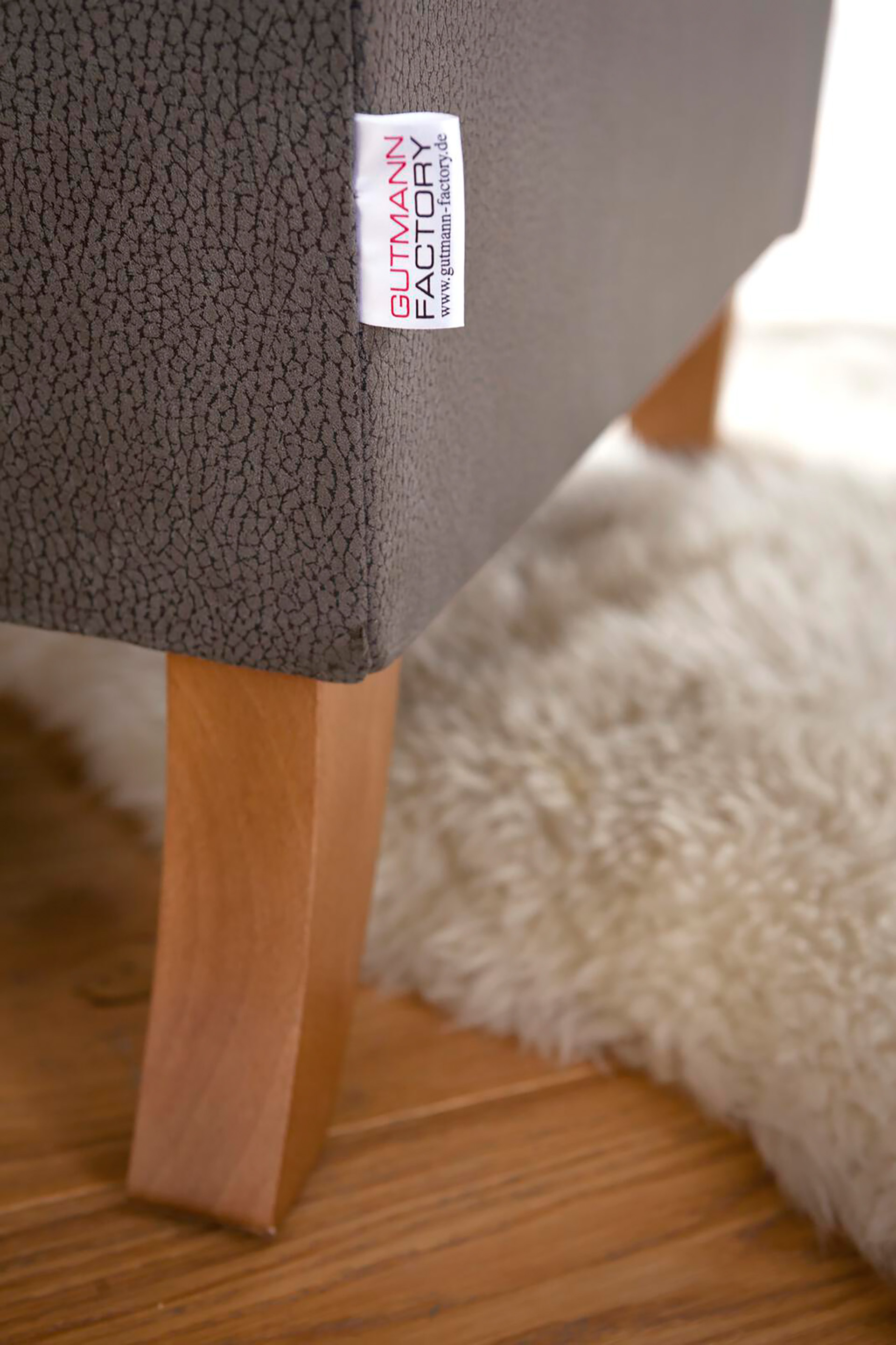 Ohrensessel Lagune mit Hocker