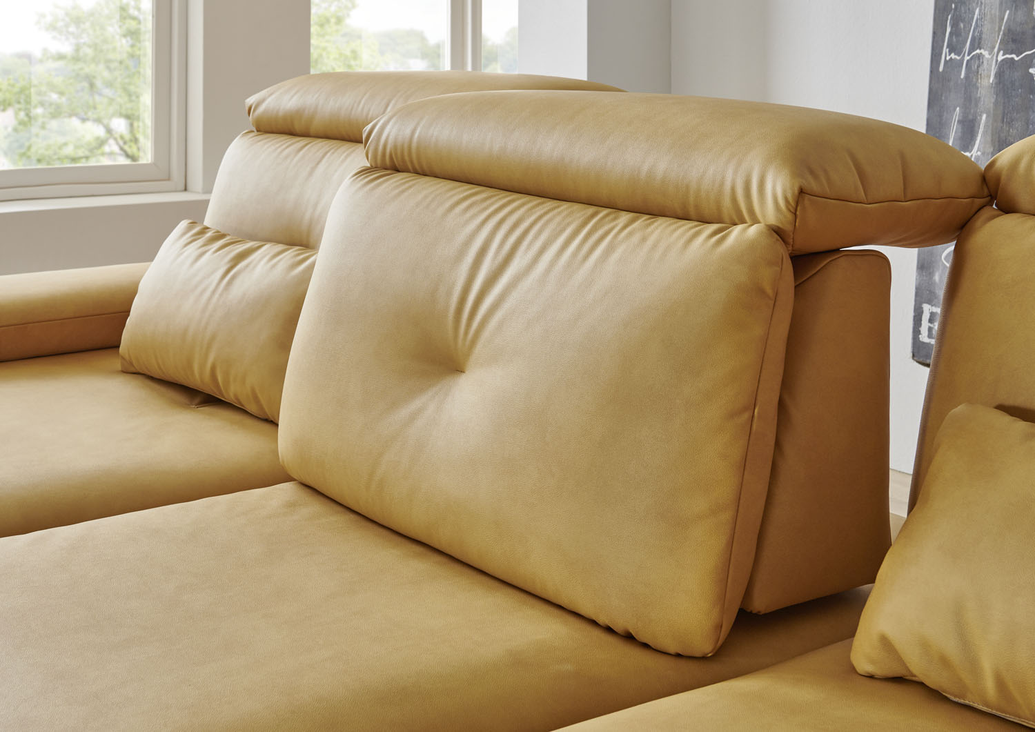 Stoff Ecksofa in L-Form
