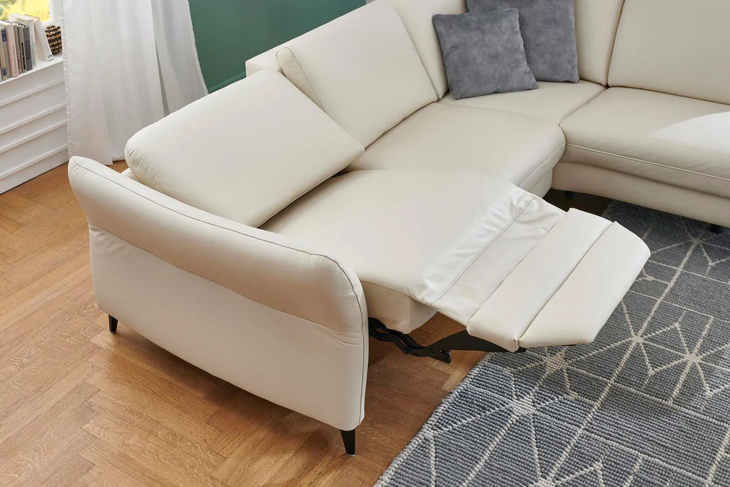 Leder Ecksofa kleine L-Form Leder Ecksofa kleine L-Form