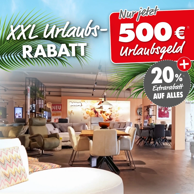 XXL Urlaubsrabatt mit 500 Euro Urlaubsgeld