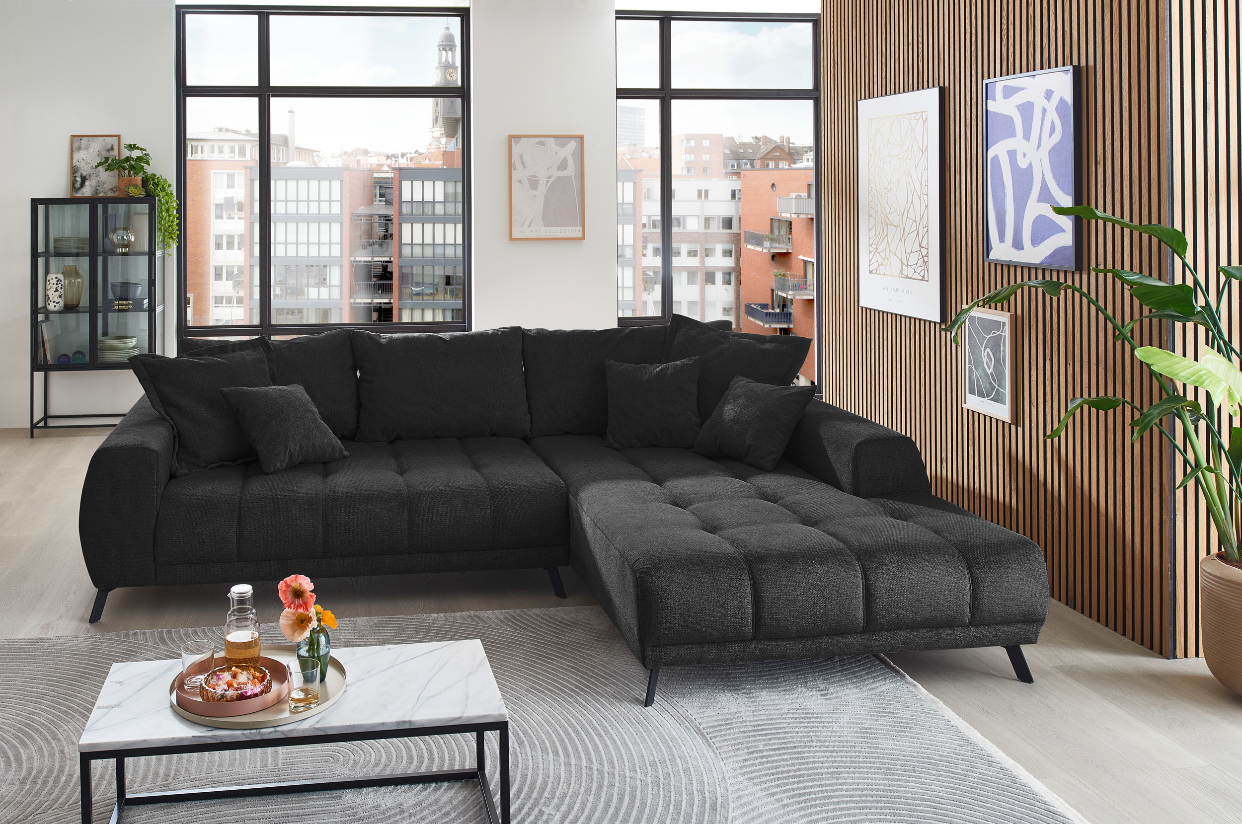 Stoff Ecksofa Abby in L-Form Stoff Ecksofa Abby in L-Form