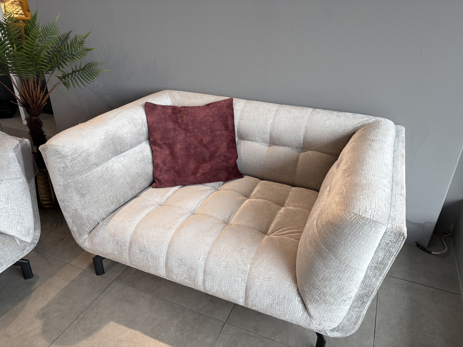 Couchgarnitur mit Kissen in Stoff-0531003003-04-49WW-A