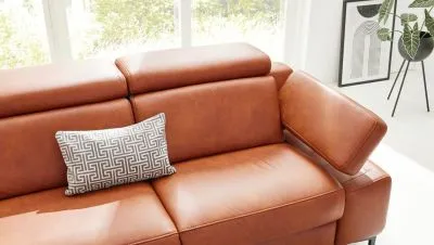 Leder Ecksofa Interliving 4060 mit 3 Motoren und Herz-Waage-Funktion