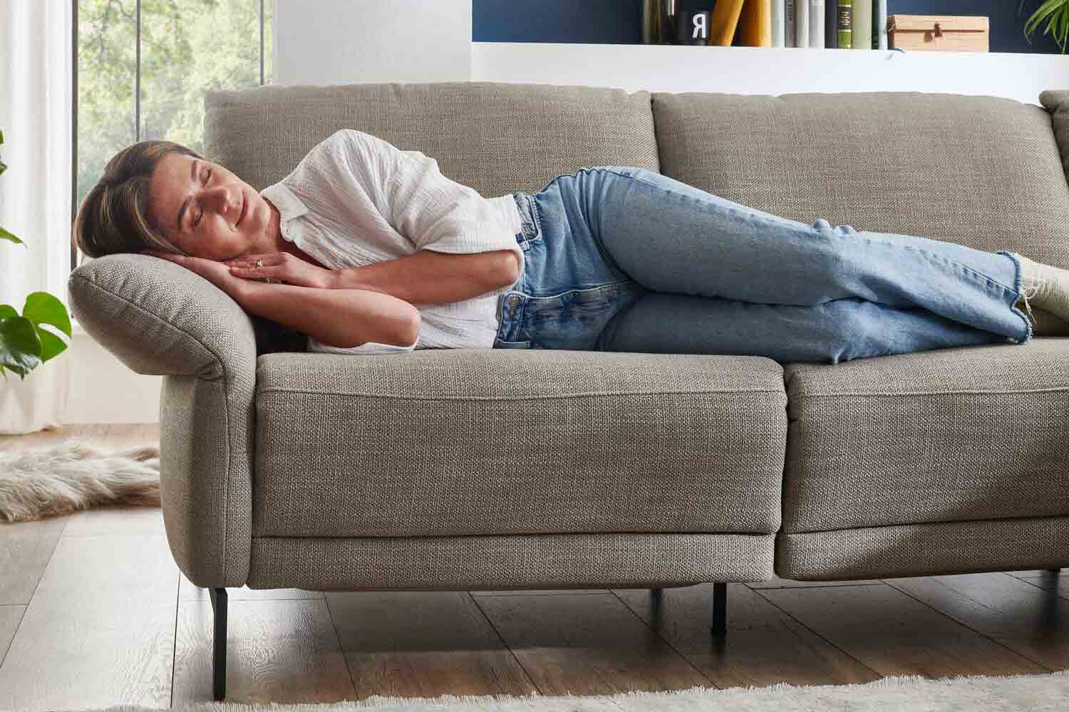 Carina Ecksofa L-Form in Stoff 