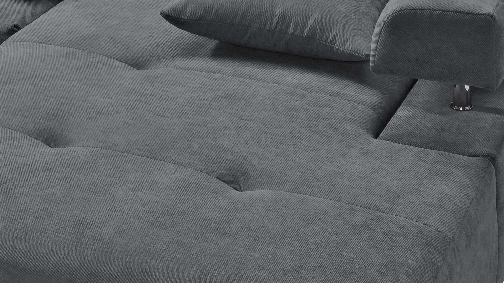 Ecksofa Dream mit motorischer Sitztiefenverstellung in Stoff-06460128WW