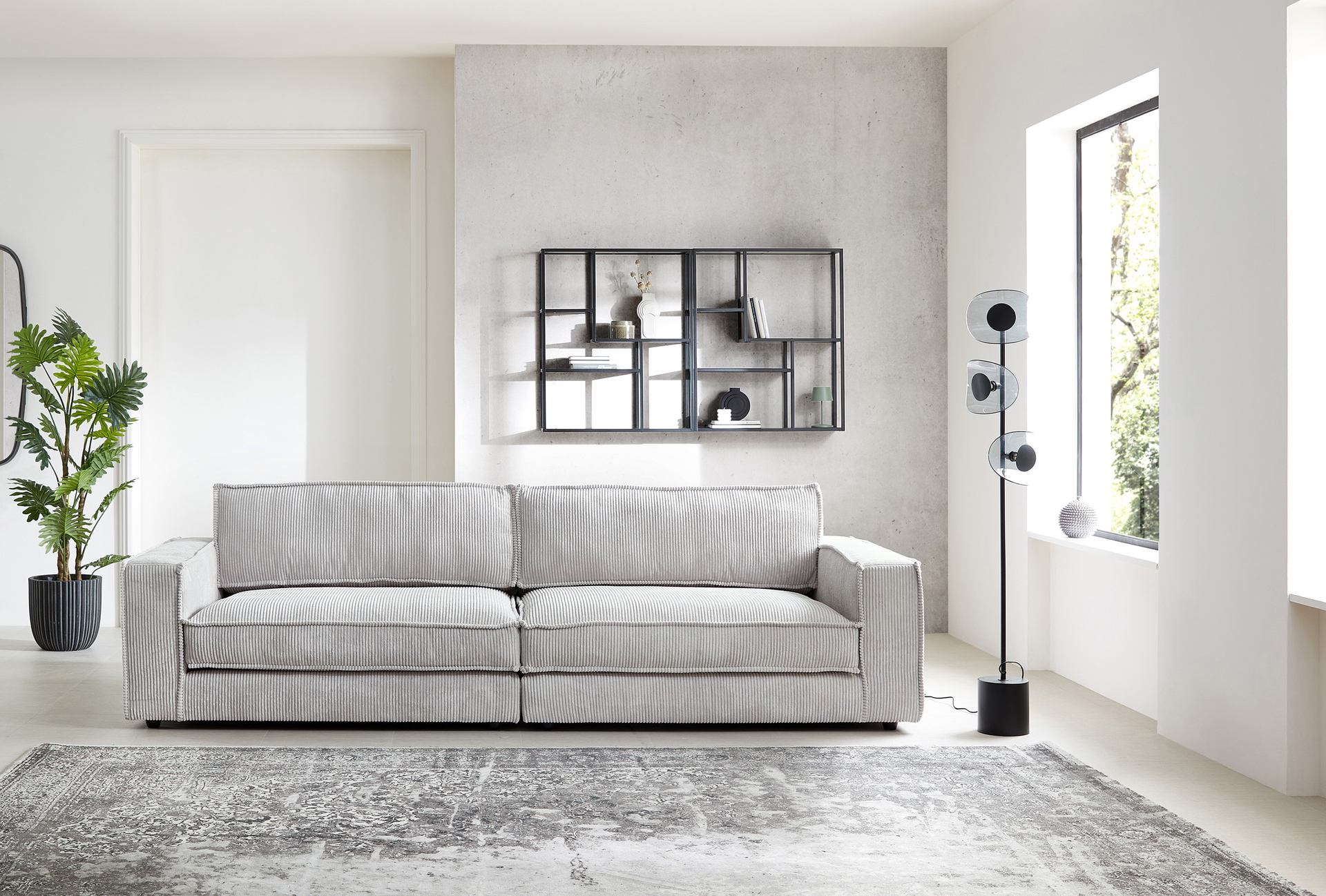 Bigsofa-XL in Trendstoff Cord