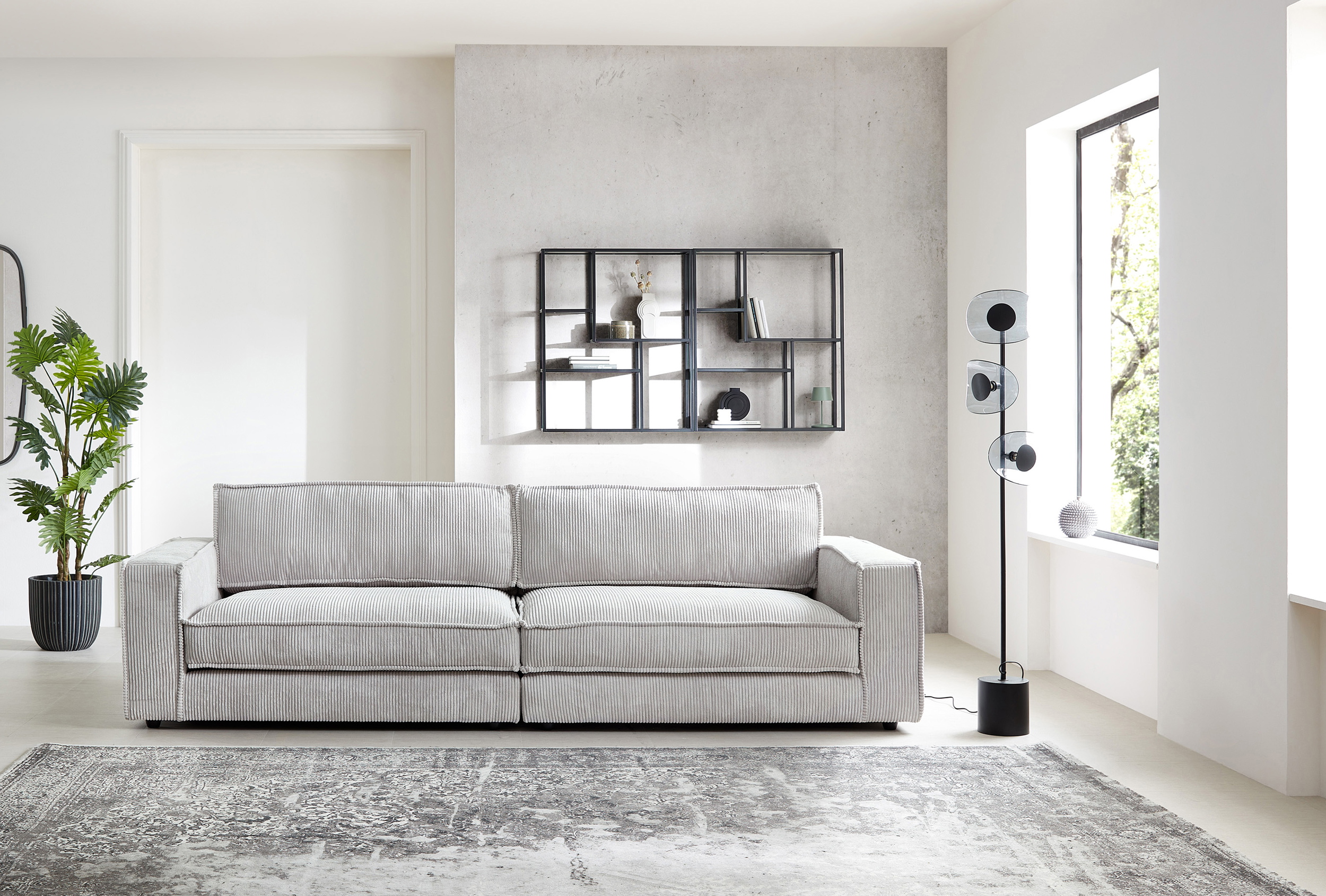 Bigsofa-XL in Trendstoff Cord