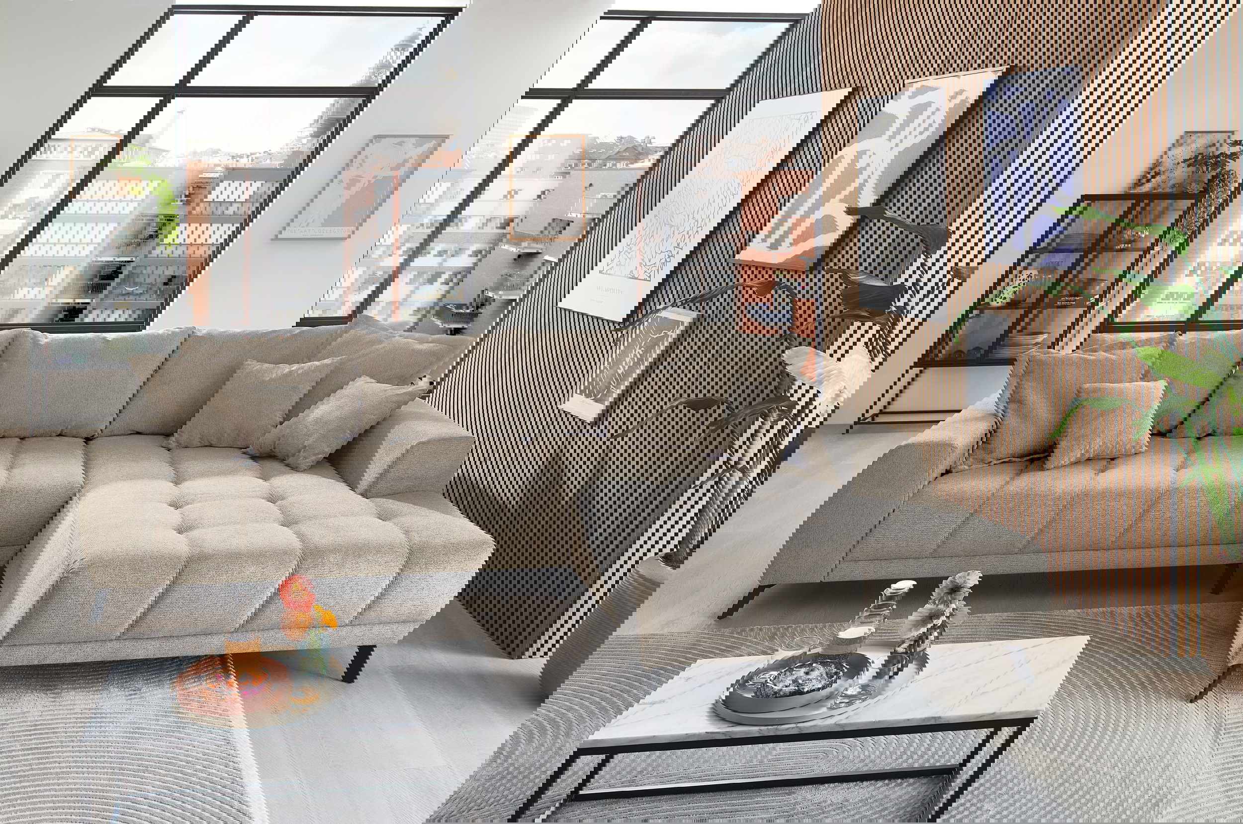 Stoff Ecksofa Abby in L-Form 