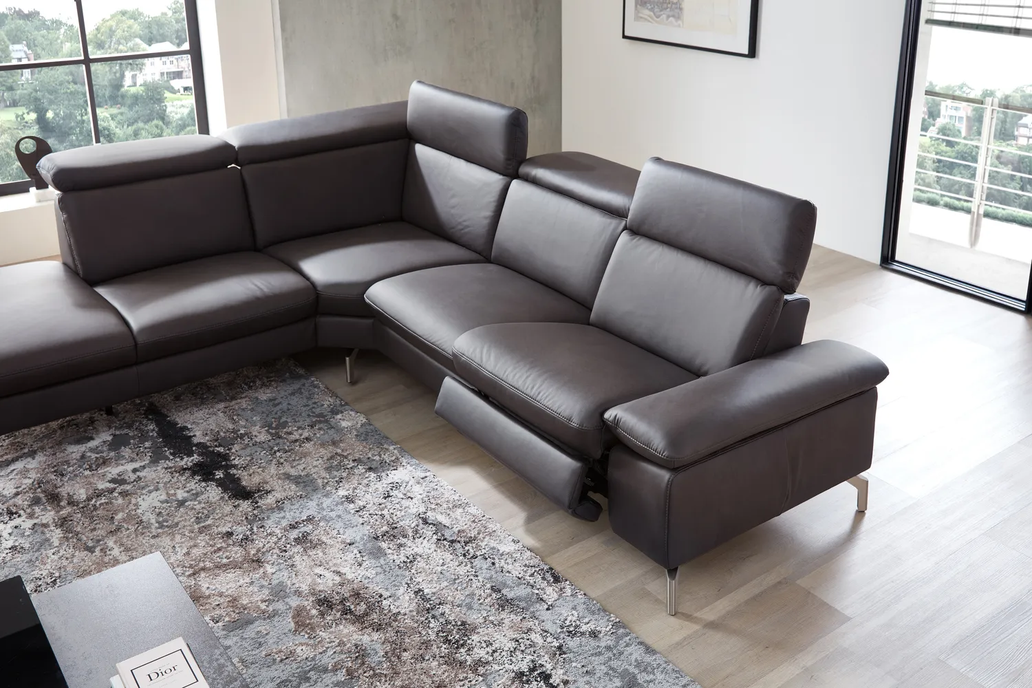 Leder Ecksofa L-Form Thomas Brunner Edition 1