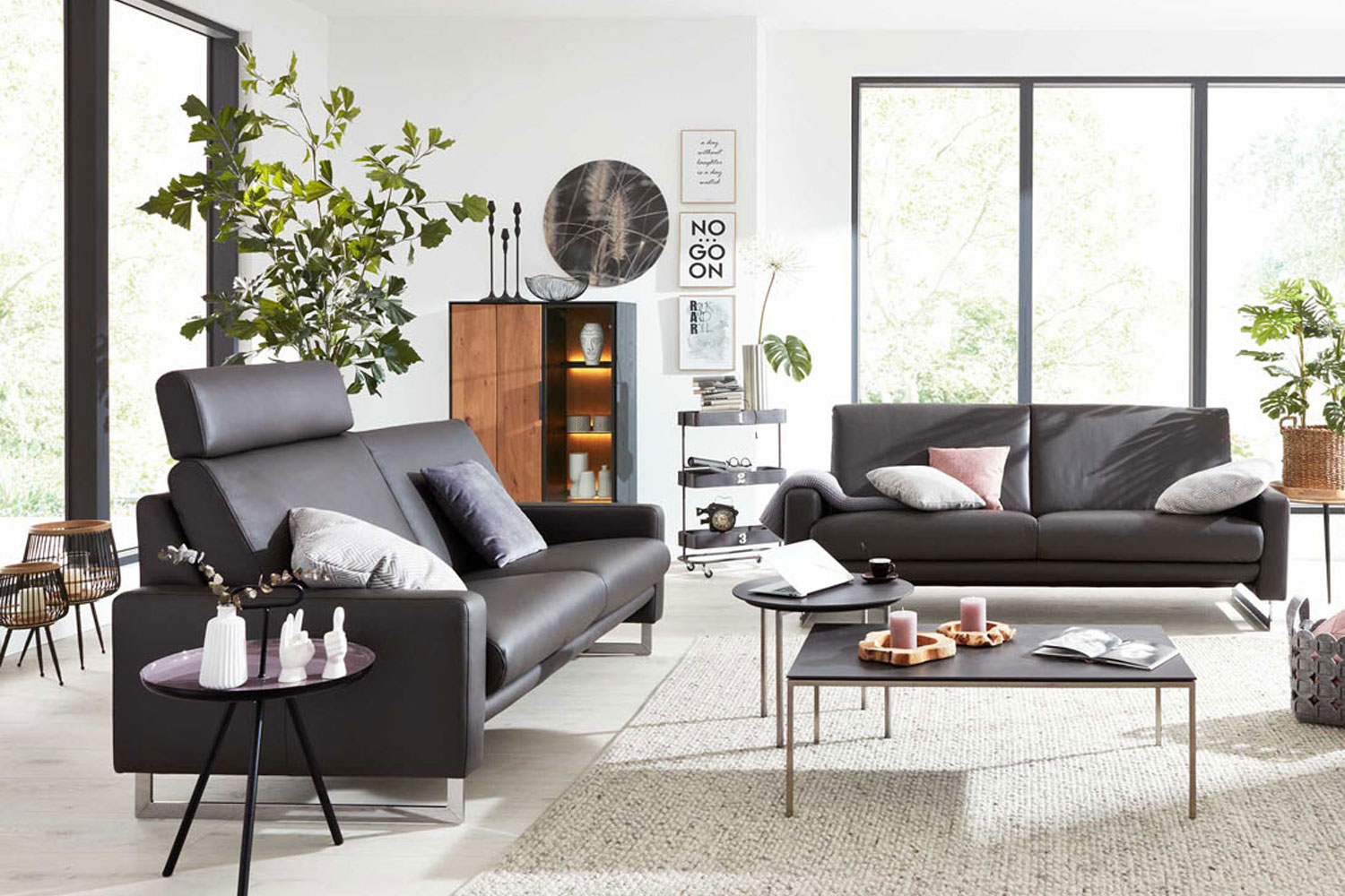 Echt Leder Sofakombination Interliving 4001