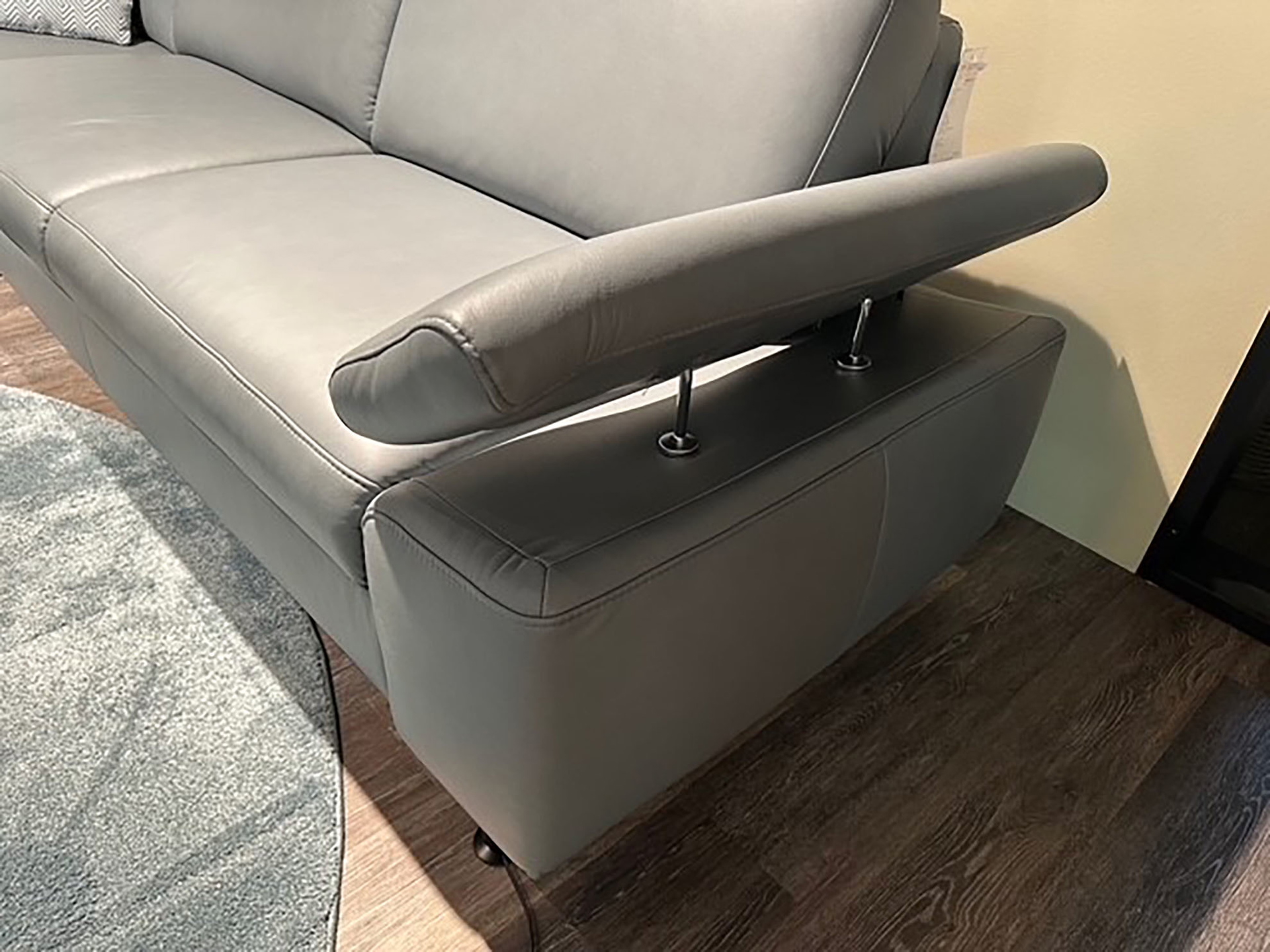 Modulmaster Ecksofa inkl. vielen Funktionen mit Hocker und Relaxsessel in Leder -0775015503-05-0775013911-01WW-A