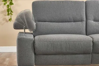 Stoff Ecksofa inkl. motorischer Relaxfunktion