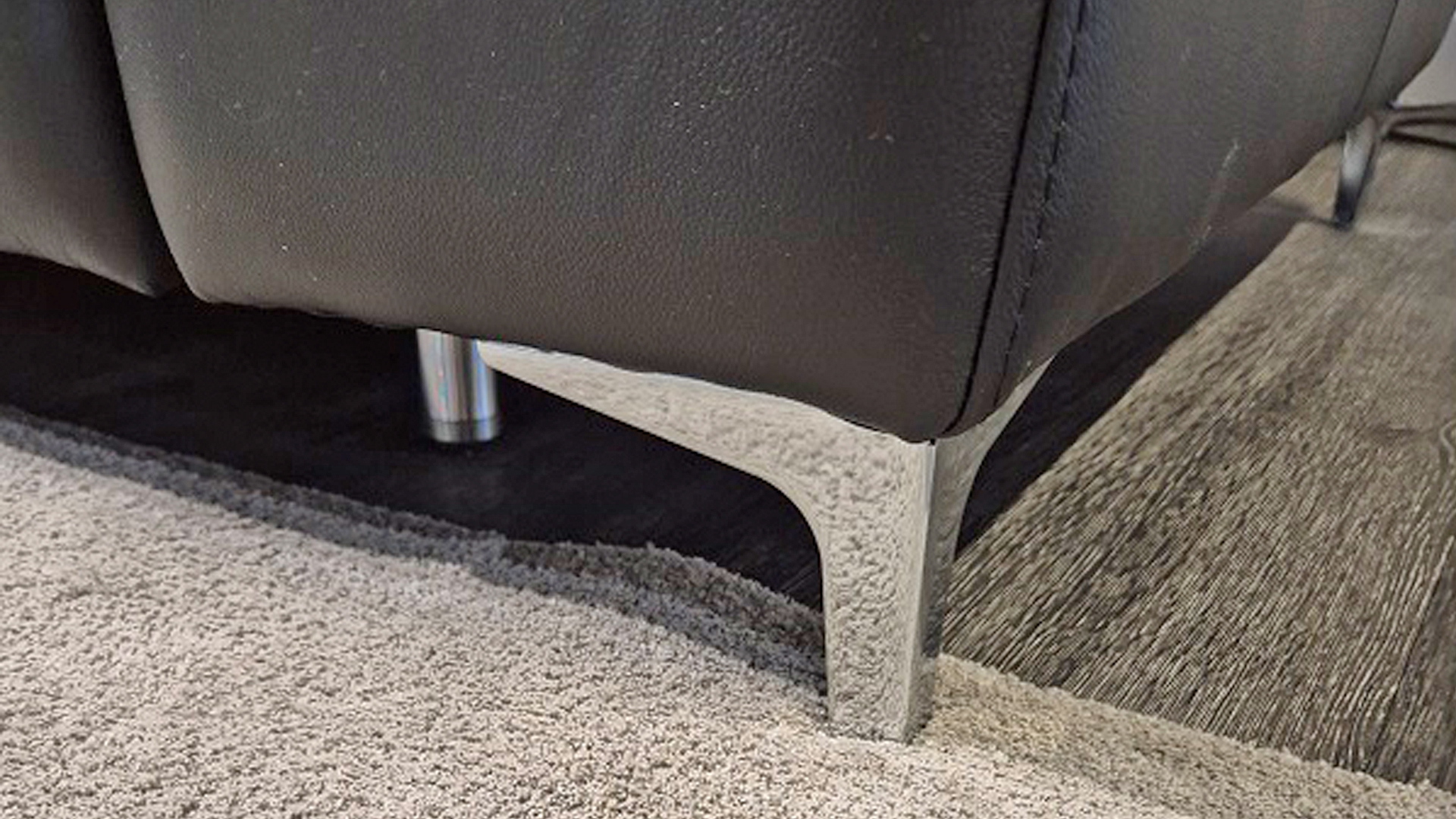 Cuoio Ecksofa mit motorischen Vorziehsitz in Leder -0597018203-07WW-A