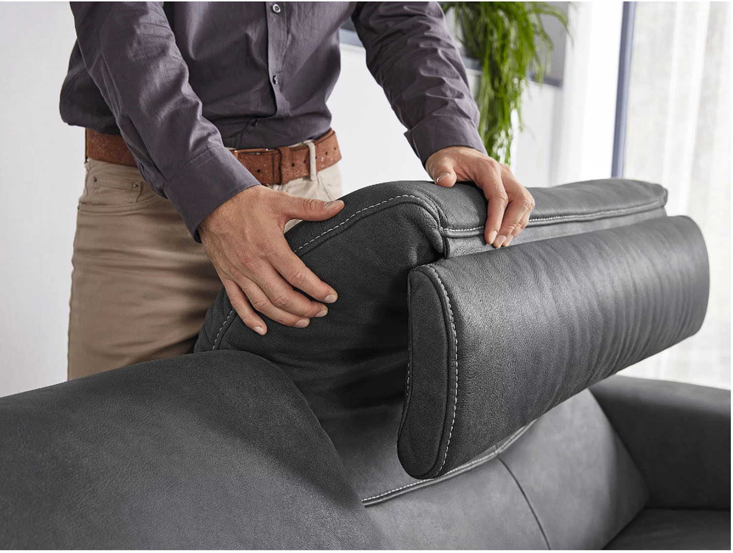 Musterring Leder Couchgarnitur MR 260