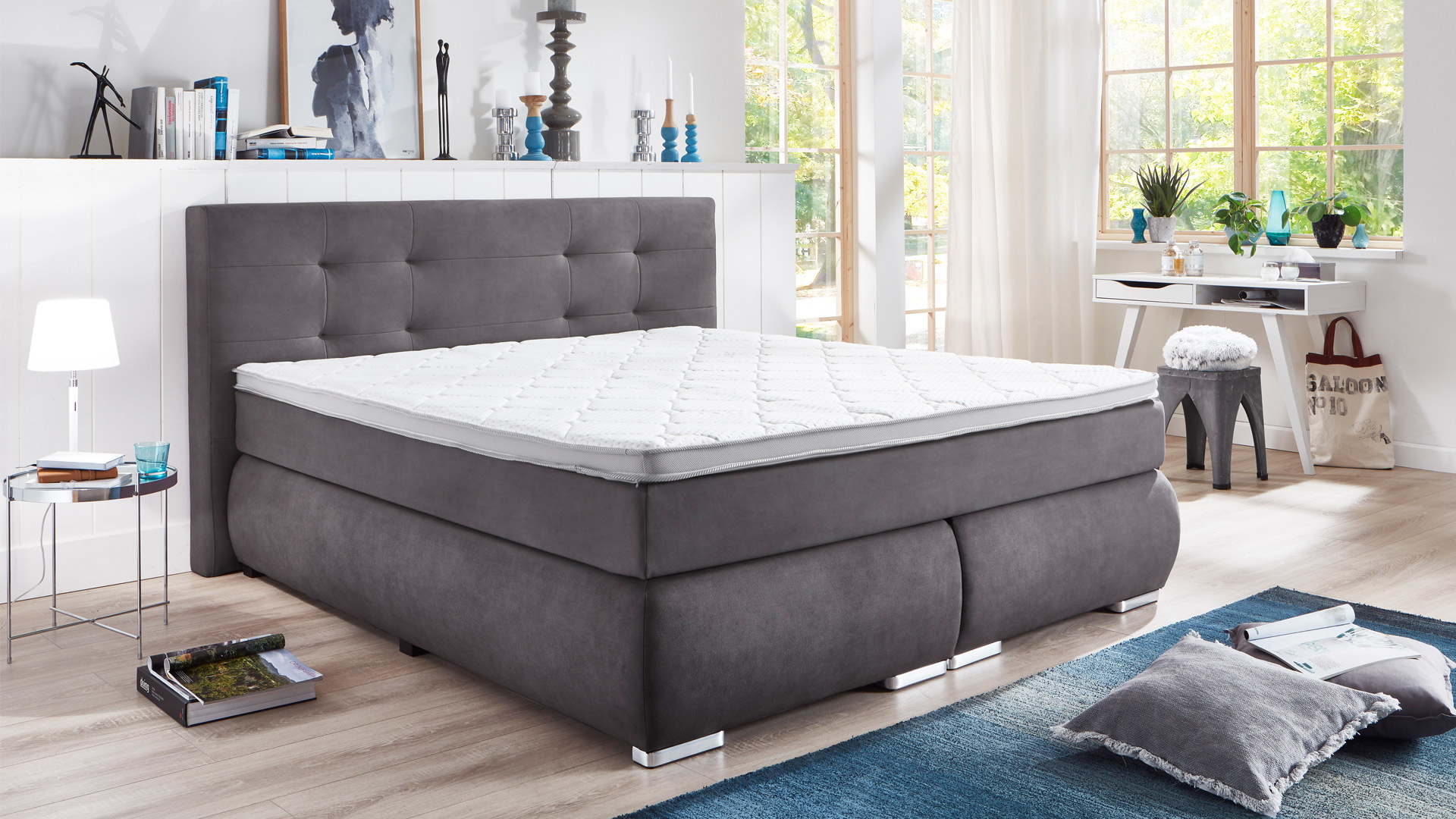 Boxspringbett Langley inkl. Wendematratze 