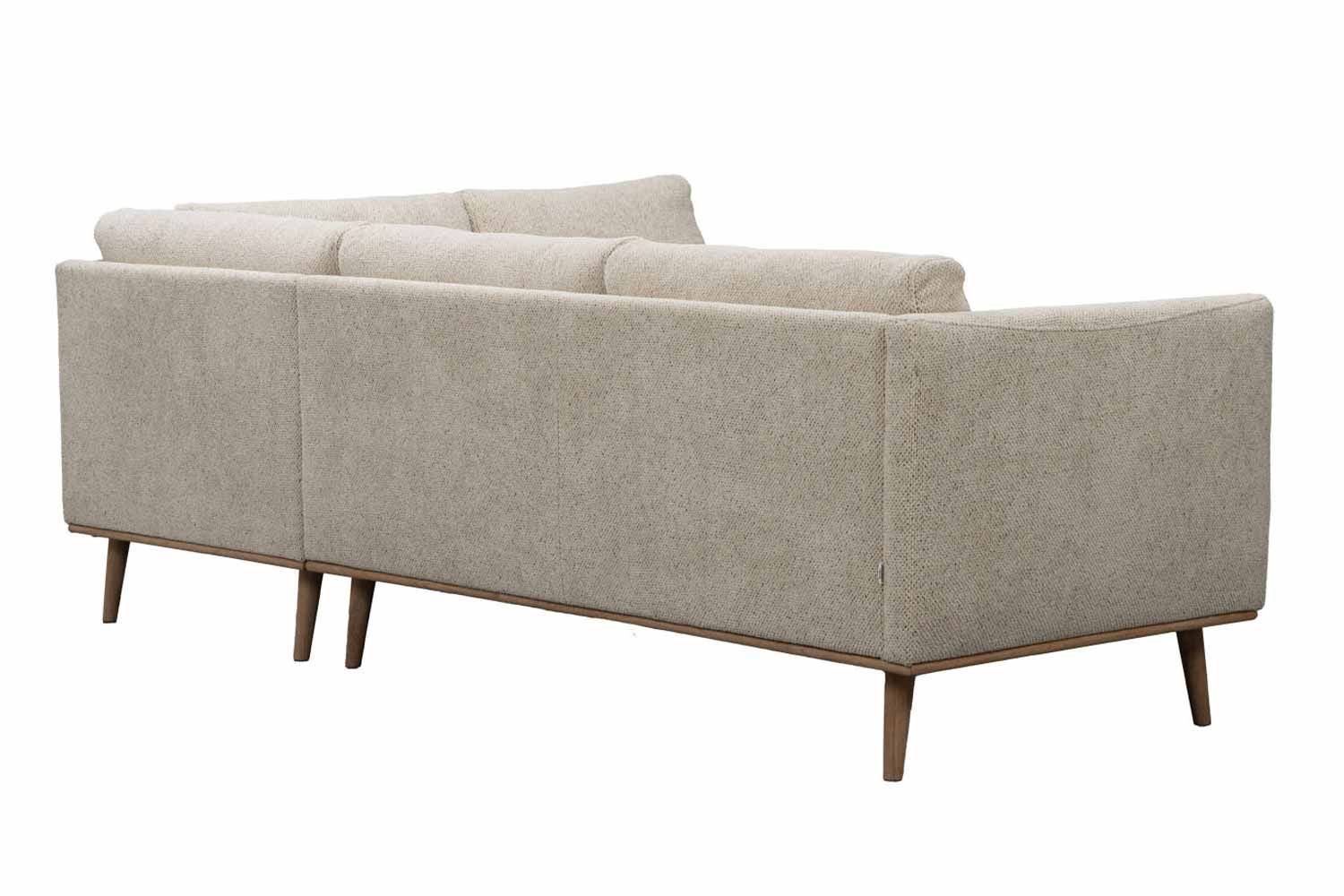 Stoff Ecksofa in trendigen Scandi Style