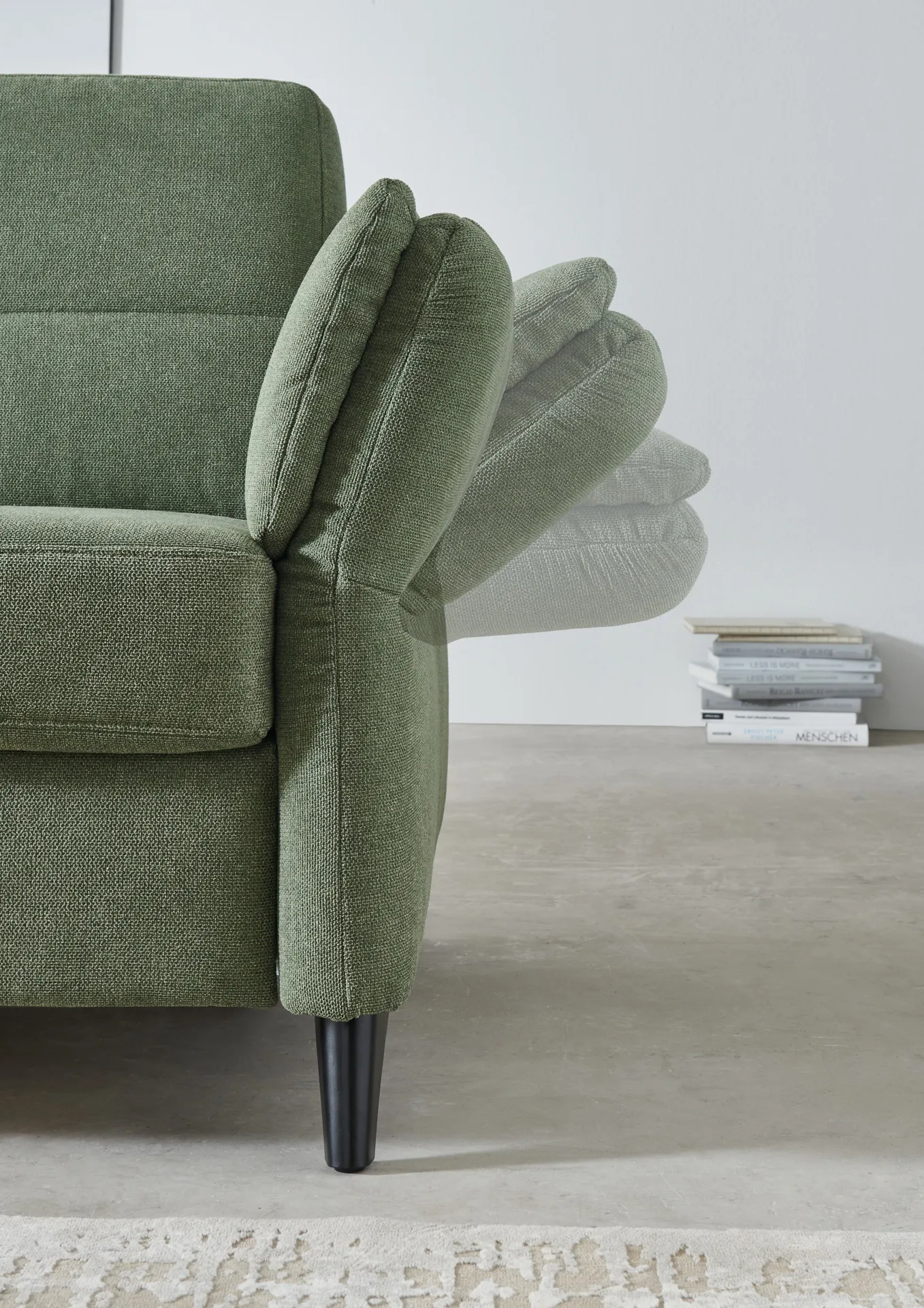 Schlafsofa in Stoff mit Vollschaummatratze Grau 