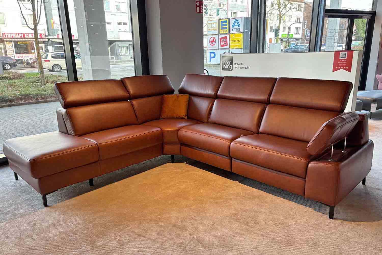 Interliving Ecksofa IL 4060 inkl. motorischer Relaxfunktion in Leder
